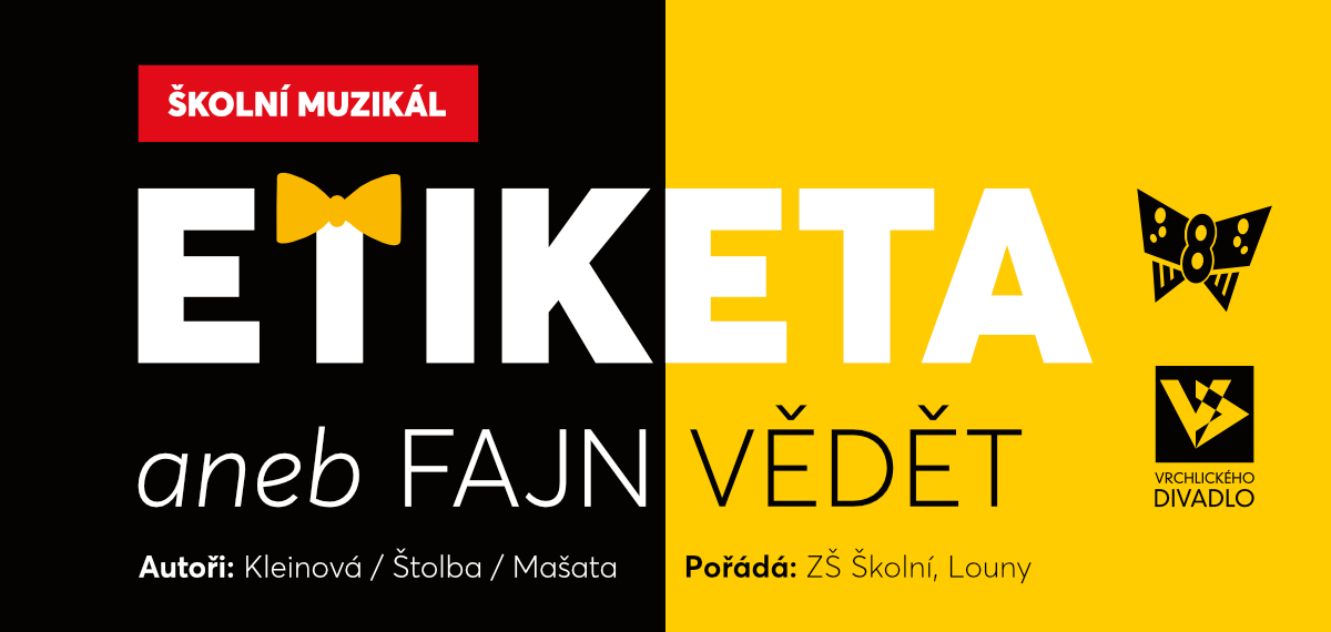 Pozvánka na školní Muzikál Etiketa